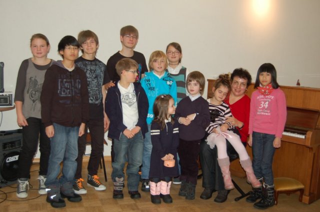 Vorführung der Musikschüler im Pi-Haus Freiberg am 11.12.2011